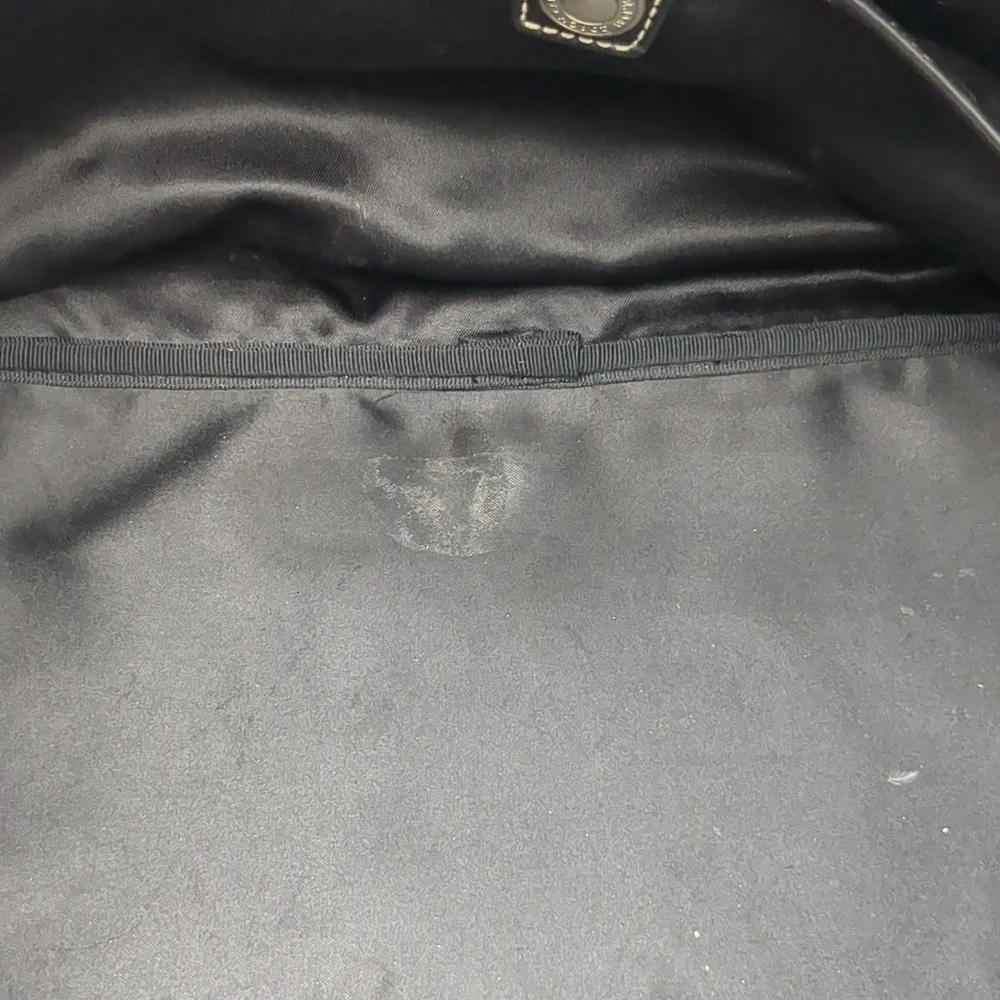 Coach Logo 2 Way Tote Bag duffel Charm Canvas LeatherF06K- 10392 - Picture 12 of 16